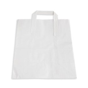 Bolsa de papel blanca 30x25x13,5 cm (250 uds)