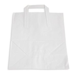 Bolsa de papel blanca 30x25x13,5 cm (250 uds) 2