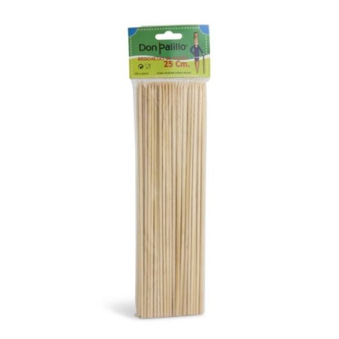 Palillos de bambú 25cm (100 uds.)